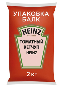 Кетчуп ХАЙНЦ томатный (с коннектором) п/э пакет 1/2 кг