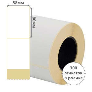 Этикетка термочувствительная ECO 58*80/300 1/64