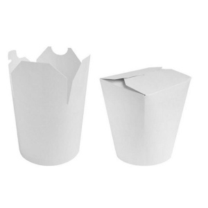 Контейнер бумажный БЕЛЫЙ "WOK" 750 мл 1/50/500