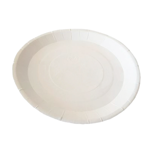 Тарелка круглая картон белая d-230мм 50 шт/уп