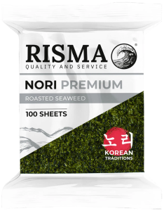 Водоросли сушеные Нори premium 100 листов RISMA Корея 1/96 