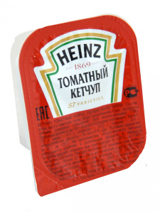 Кетчуп ХАЙНЦ томатный  дип-пот, 25мл/125шт
