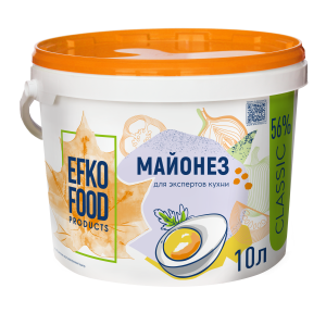 Майонез Classic 56% 10л Efko food 1/1