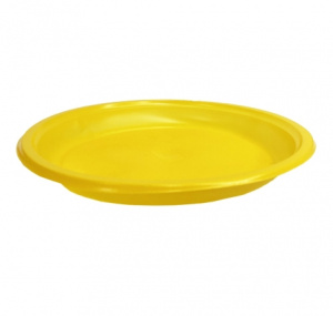 Тарелка ПП десертная 165 желтая1*20*100