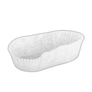 Капсула бум. овал 136*34*h26,5 мм OV15 белая 1/2000 60905