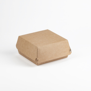 Коробка для гамбургера L, картон 120*120*70мм 1/50уп/300кор