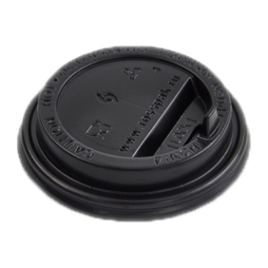 Крышка ПС90 д/стакана KF300,400 с отрывным питейником ЧЕРНАЯ 50/1000кор