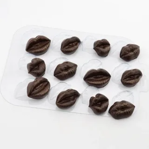 Молд для шоколада пластик Шоко поцелуйчики 250068