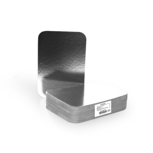 Крышка картон-металлиз для алюминиевой формы 402-707 размер: 206*143мм 780мл ГОРНИЦА 1/100